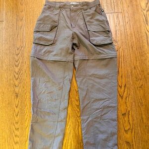 Columbia Olive Cargo zippered‎ Pants to shorts